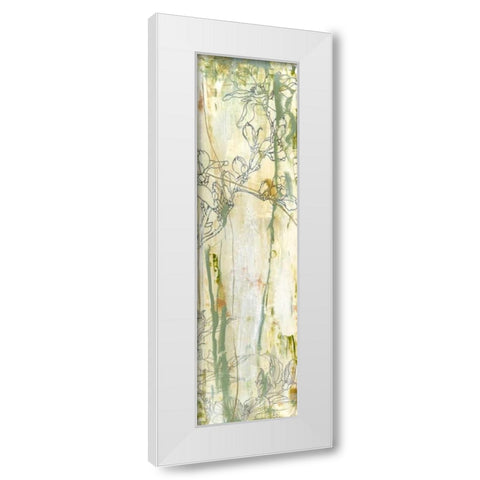 Fluid Motion IV White Modern Wood Framed Art Print by Goldberger, Jennifer