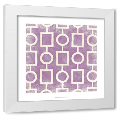 Modern Symmetry IV White Modern Wood Framed Art Print by Zarris, Chariklia