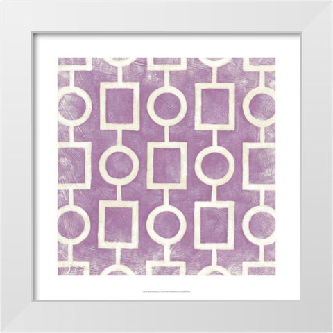 Modern Symmetry IV White Modern Wood Framed Art Print by Zarris, Chariklia