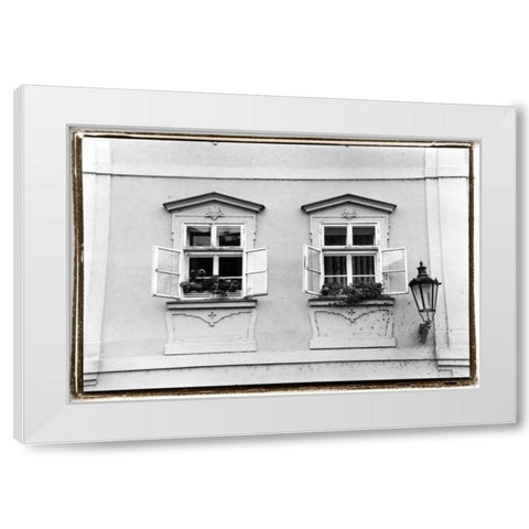 Glimpses of Prague VI White Modern Wood Framed Art Print by DeNardo, Laura
