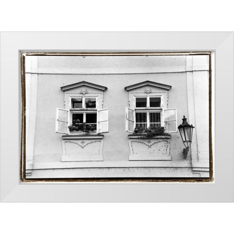 Glimpses of Prague VI White Modern Wood Framed Art Print by DeNardo, Laura
