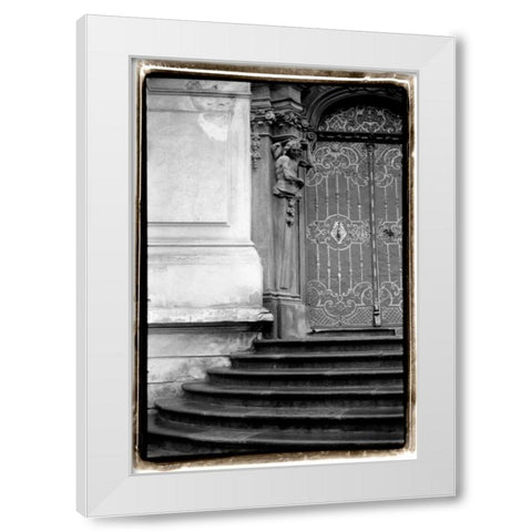 Prague Passageway IV White Modern Wood Framed Art Print by DeNardo, Laura