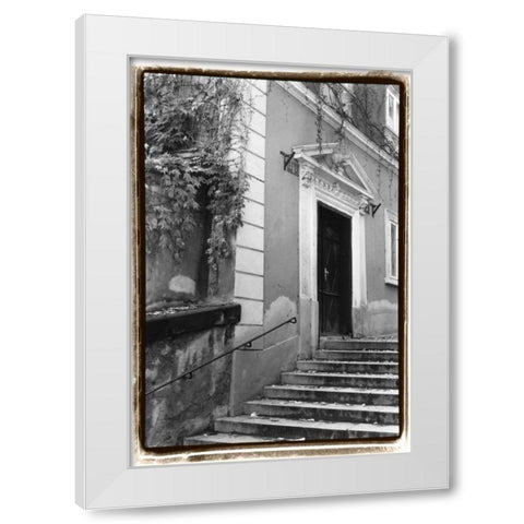Passing through Prague I White Modern Wood Framed Art Print by DeNardo, Laura
