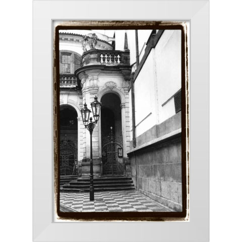 Passing through Prague III White Modern Wood Framed Art Print by DeNardo, Laura
