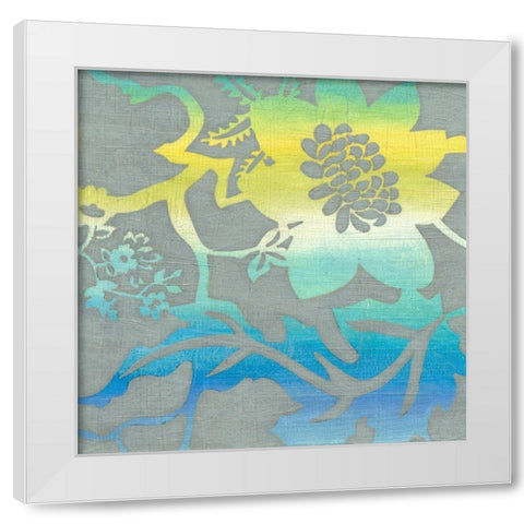 Ombre Garden I White Modern Wood Framed Art Print by Zarris, Chariklia