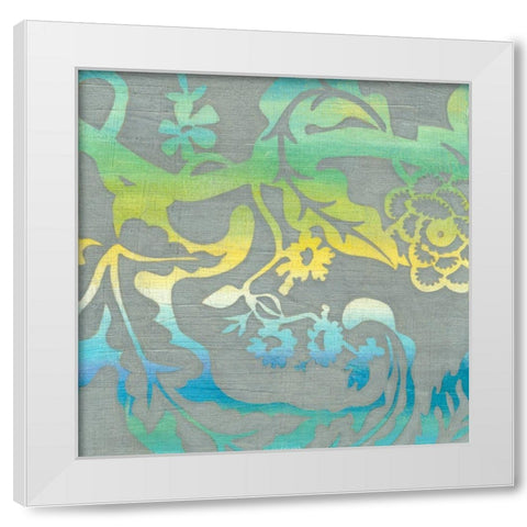 Ombre Garden II White Modern Wood Framed Art Print by Zarris, Chariklia