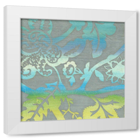 Ombre Garden IV White Modern Wood Framed Art Print by Zarris, Chariklia