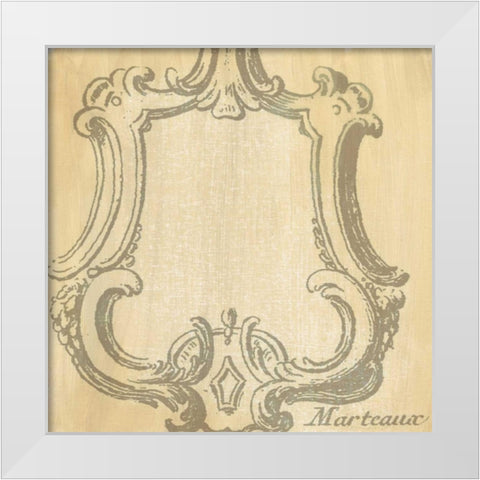 Decorative Elegance IV White Modern Wood Framed Art Print by Harper, Ethan