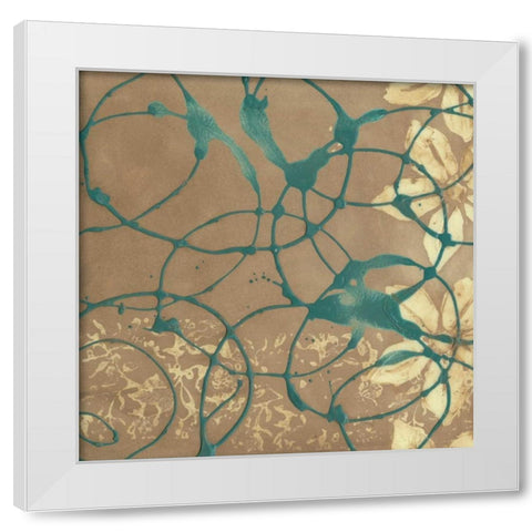 Axis II White Modern Wood Framed Art Print by Goldberger, Jennifer