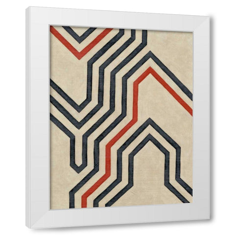 Diversion II White Modern Wood Framed Art Print by Zarris, Chariklia