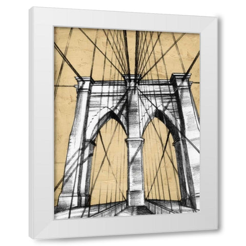 Modern Engineering I White Modern Wood Framed Art Print by Harper, Ethan