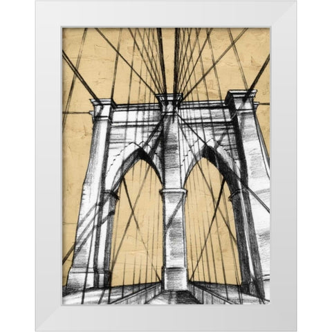 Modern Engineering I White Modern Wood Framed Art Print by Harper, Ethan