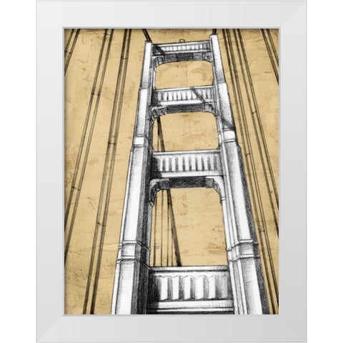 Modern Engineering II White Modern Wood Framed Art Print by Harper, Ethan