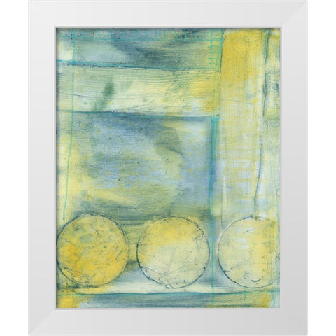 Energy I White Modern Wood Framed Art Print by Goldberger, Jennifer