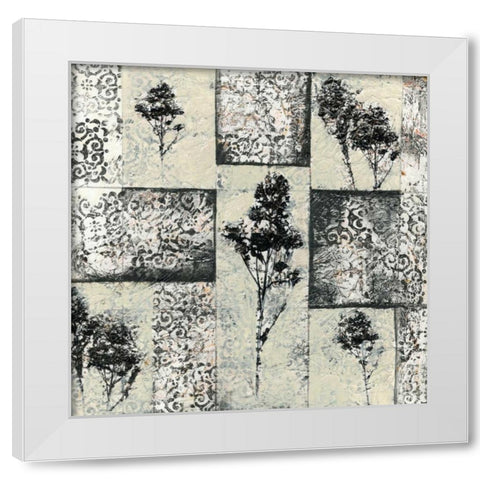 Toile Redone III White Modern Wood Framed Art Print by Goldberger, Jennifer