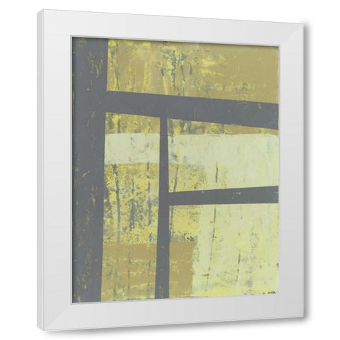 Zest Abstract I White Modern Wood Framed Art Print by Goldberger, Jennifer