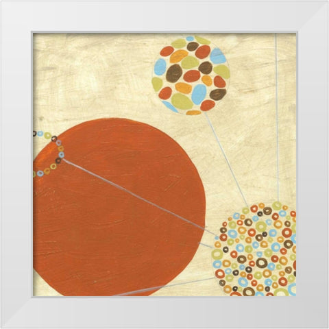 Constellation I White Modern Wood Framed Art Print by Vess, June Erica