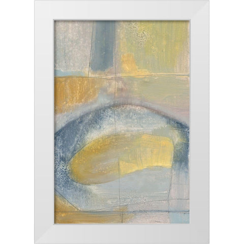 Pastel Fusion III White Modern Wood Framed Art Print by Goldberger, Jennifer