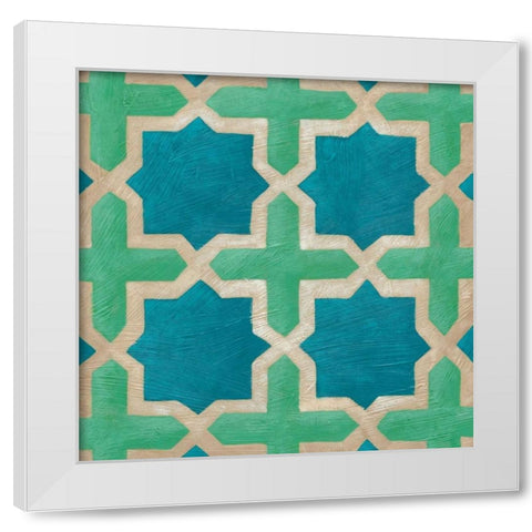 Brilliant Symmetry I White Modern Wood Framed Art Print by Zarris, Chariklia