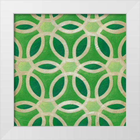 Brilliant Symmetry III White Modern Wood Framed Art Print by Zarris, Chariklia