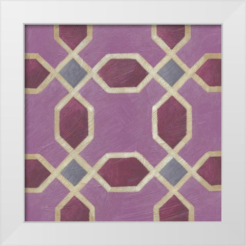 Brilliant Symmetry V White Modern Wood Framed Art Print by Zarris, Chariklia