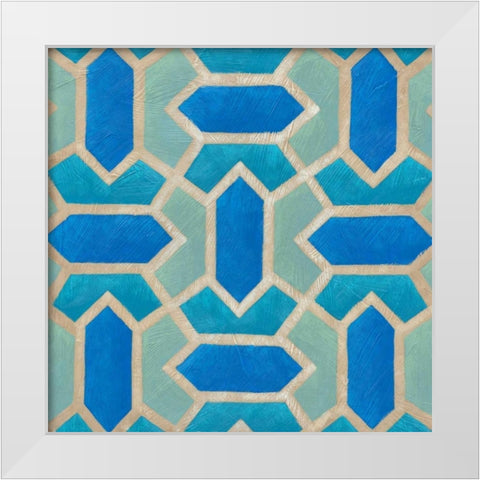 Brilliant Symmetry VIII White Modern Wood Framed Art Print by Zarris, Chariklia