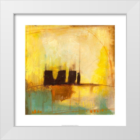 Counter Weight I White Modern Wood Framed Art Print by Goldberger, Jennifer