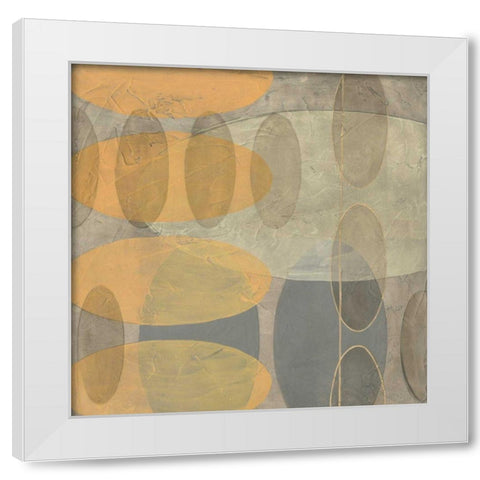 Custom Muted Echos I White Modern Wood Framed Art Print by Goldberger, Jennifer