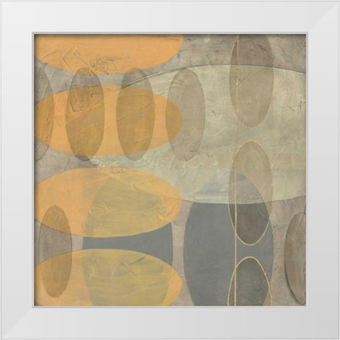 Custom Muted Echos I White Modern Wood Framed Art Print by Goldberger, Jennifer