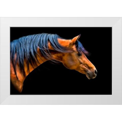 Wind Swept White Modern Wood Framed Art Print by PHBurchett