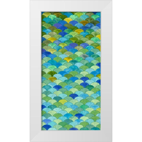 Emerald Isle I White Modern Wood Framed Art Print by Bryant,Rebecca Bruce