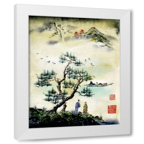 On A Day Like This White Modern Wood Framed Art Print by Rae, Nan