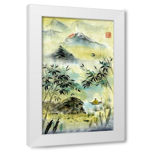 Having Visited Qui Baishi White Modern Wood Framed Art Print by Rae, Nan