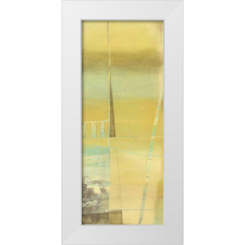 Interconnected I White Modern Wood Framed Art Print by Goldberger, Jennifer