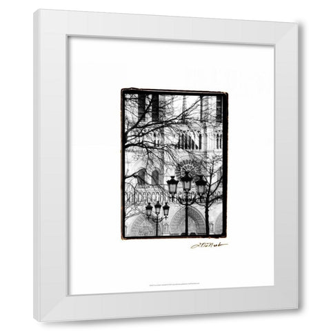 Notre Dame Cathedral II White Modern Wood Framed Art Print by DeNardo, Laura