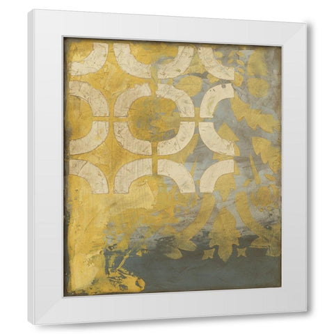 Honeysuckle I White Modern Wood Framed Art Print by Meagher, Megan