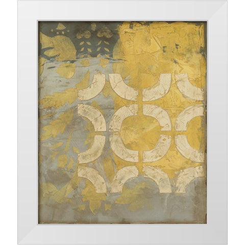 Honeysuckle II White Modern Wood Framed Art Print by Meagher, Megan
