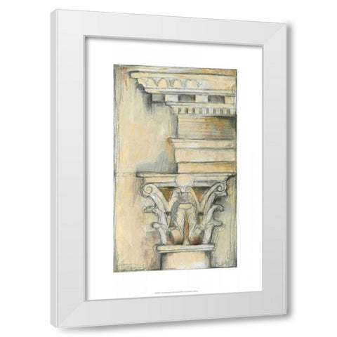 Cornice Rendering II White Modern Wood Framed Art Print by Goldberger, Jennifer