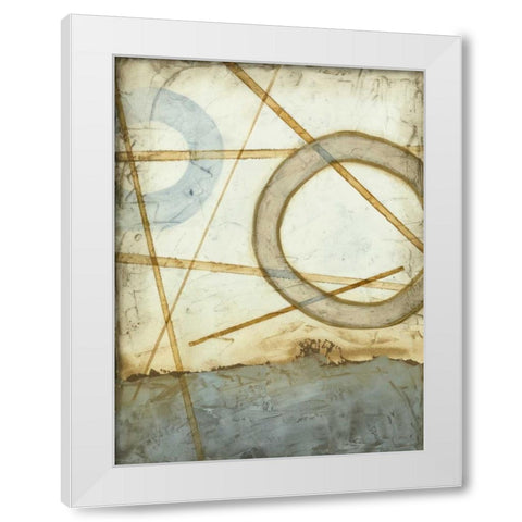 Intersections II White Modern Wood Framed Art Print by Meagher, Megan