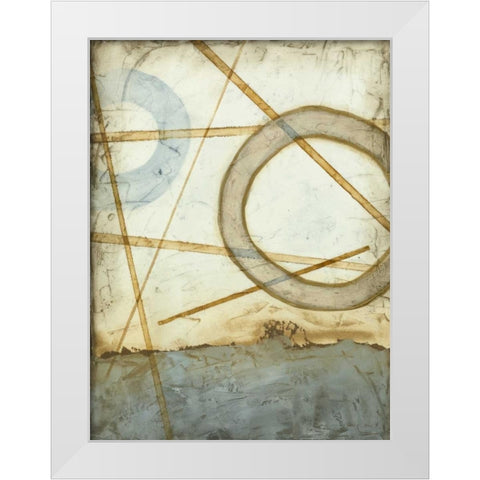 Intersections II White Modern Wood Framed Art Print by Meagher, Megan