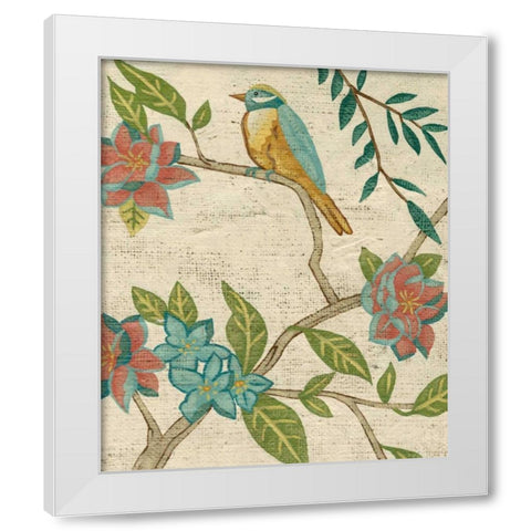 Antique Aviary IV White Modern Wood Framed Art Print by Zarris, Chariklia