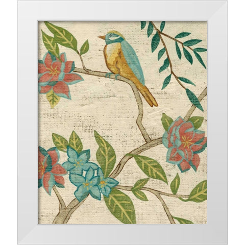 Antique Aviary IV White Modern Wood Framed Art Print by Zarris, Chariklia