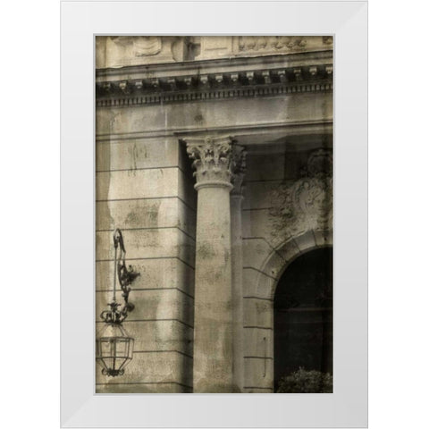 Ornate Architecture I White Modern Wood Framed Art Print by Harper, Ethan