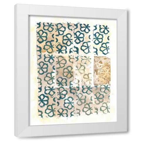 Cadence V White Modern Wood Framed Art Print by Zarris, Chariklia