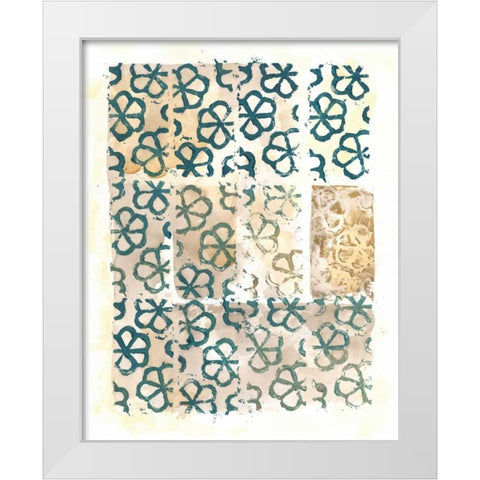 Cadence V White Modern Wood Framed Art Print by Zarris, Chariklia