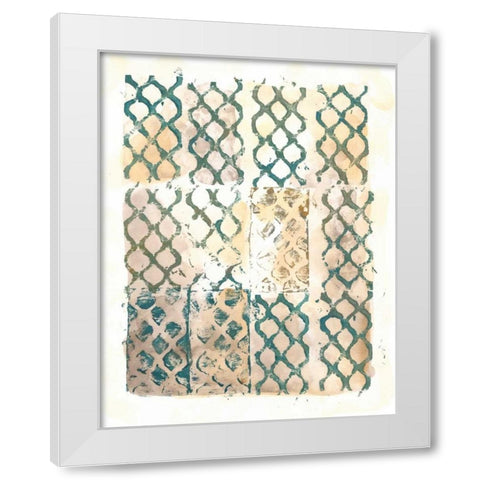 Cadence VI White Modern Wood Framed Art Print by Zarris, Chariklia