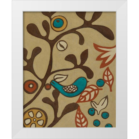 Kookaburra I White Modern Wood Framed Art Print by Zarris, Chariklia
