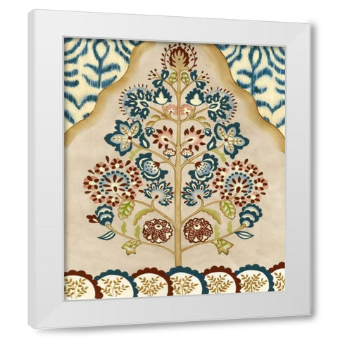 Tapestry Tree I White Modern Wood Framed Art Print by Zarris, Chariklia