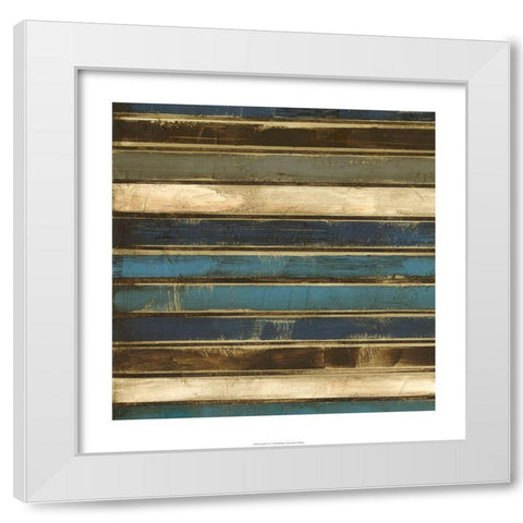 Stacked I White Modern Wood Framed Art Print by Goldberger, Jennifer