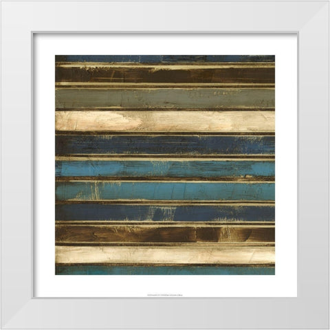 Stacked I White Modern Wood Framed Art Print by Goldberger, Jennifer